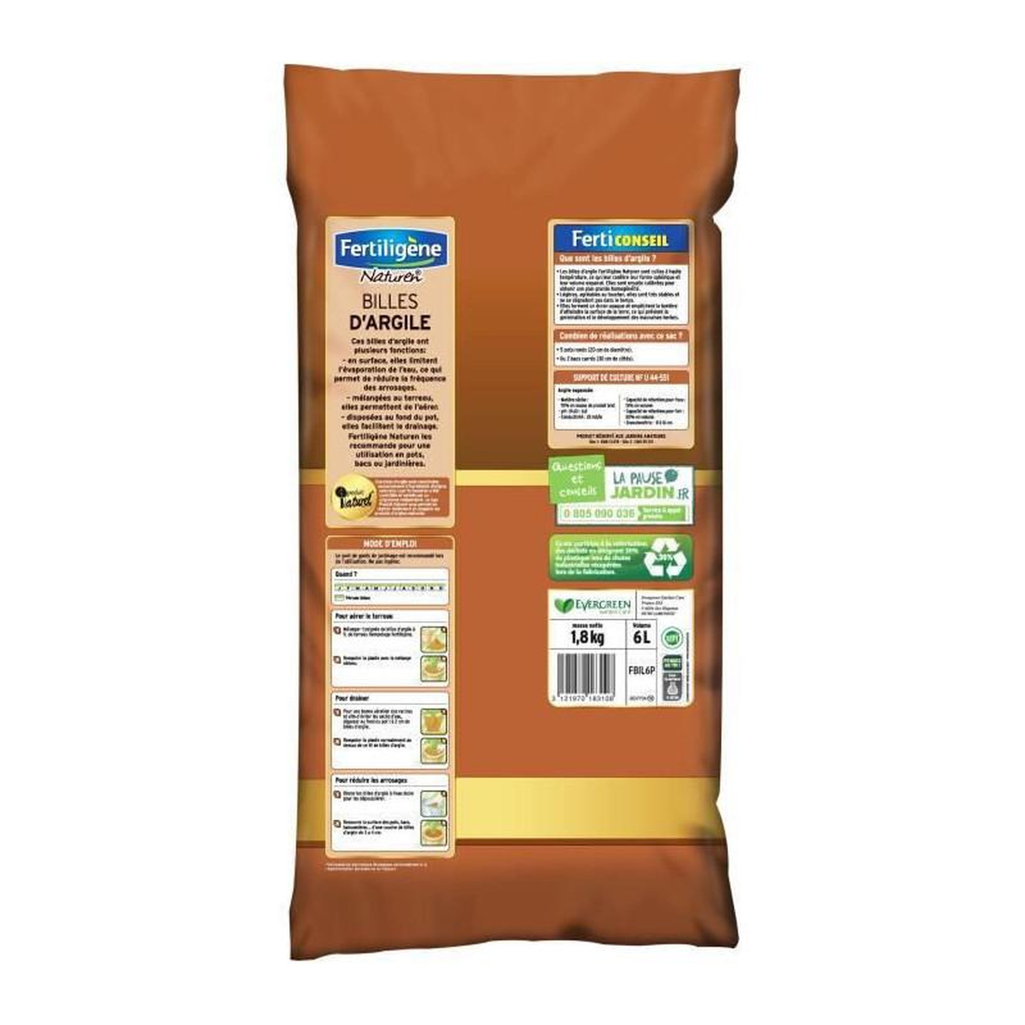 Voir la diapositive 2 : FERTILIGENE FERTILIGeNE - Billes dargile 6L
