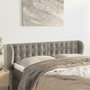 Voir la diapositive 1 : VIDAXL Tete de lit avec oreilles Gris clair 147x23x78/88 cm Velours