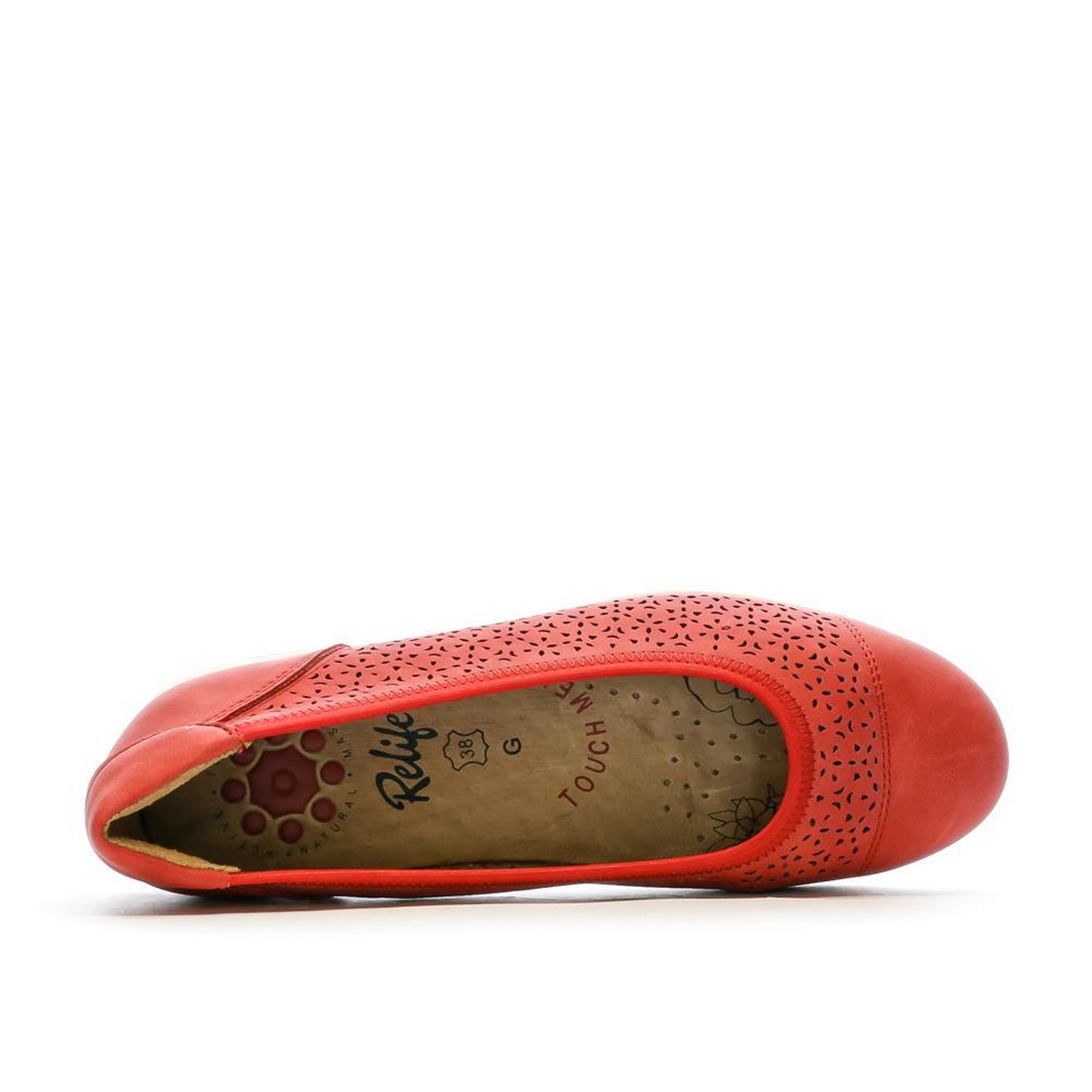 Voir la diapositive 4 : RELIFE Ballerines Rouge Femme RELIFE Hygeno