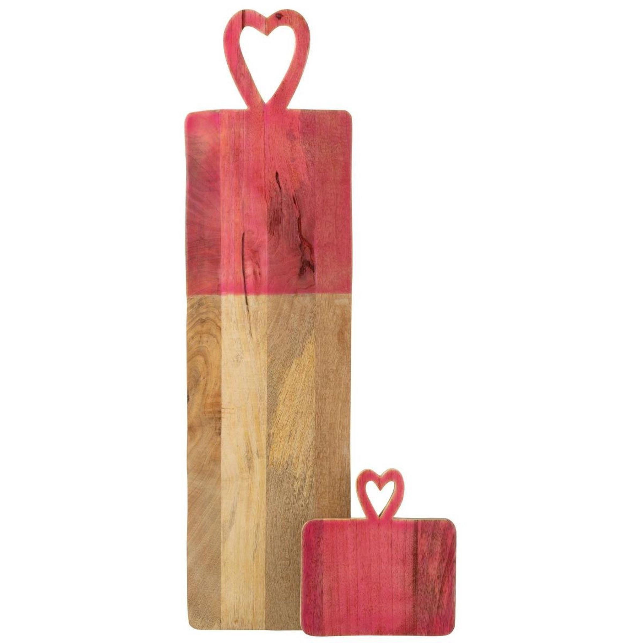 Voir la diapositive 4 : J-LINE Planche de présentation en bois  freddy  74cm rose