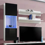 Voir la diapositive 2 : Paris Prix Meuble TV Mural Design  Fly III  170cm Noir & Blanc