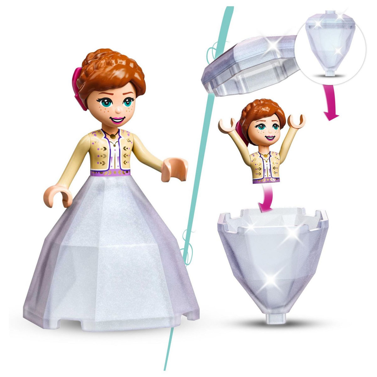 LEGO Disney 43198 - La cour du château d'Anna 