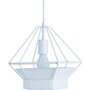 Paris Prix Lampe Suspension Design  Geraldine  135cm Blanc