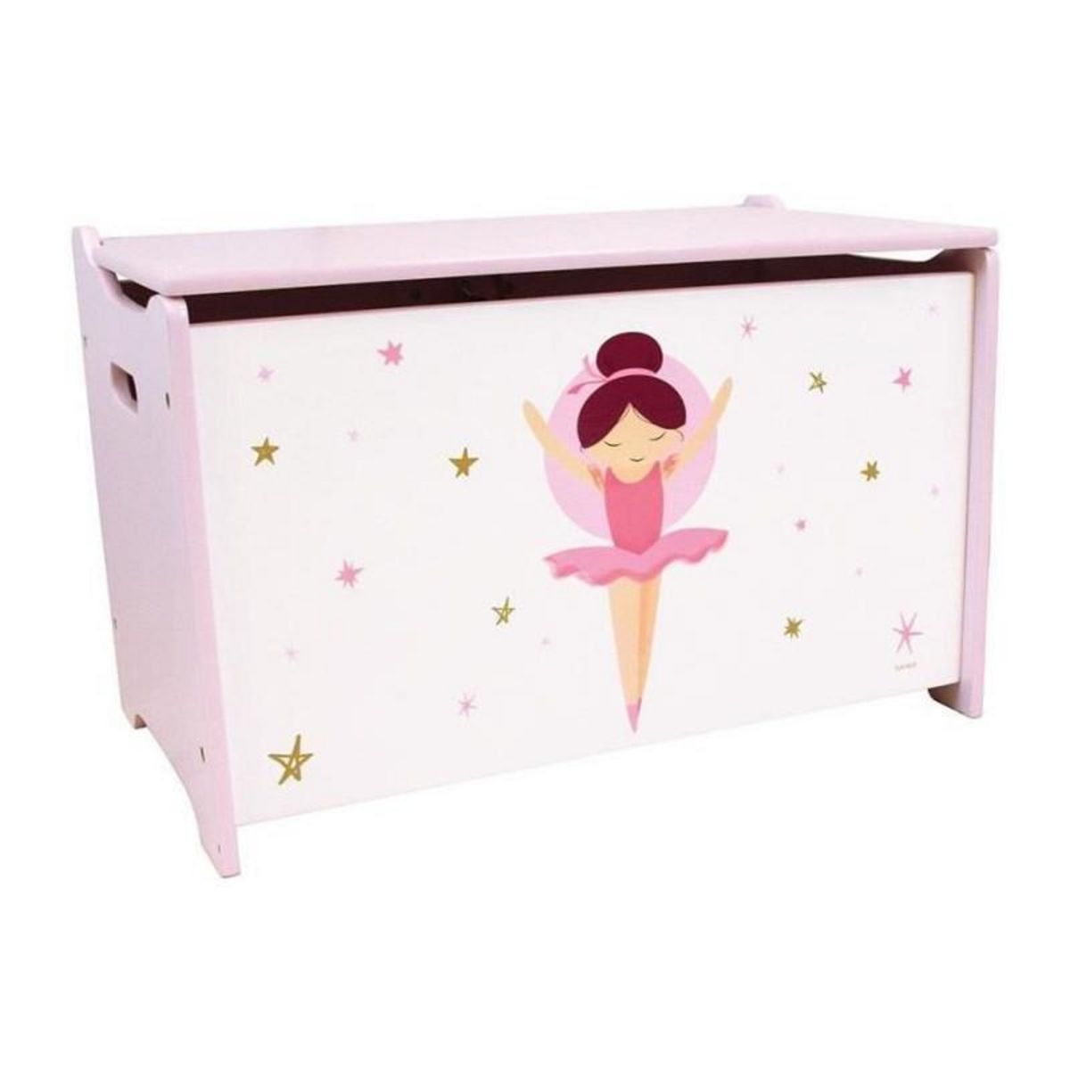 Fun House Coffret a jouets en bois - Danseuse Ballerine - FUN HOUSE - H.40 x L.58 x P.36 cm