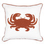 Voir la diapositive 1 : ATMOSPHERA Coussin Déco Brodé  Océania  45x45cm Blanc