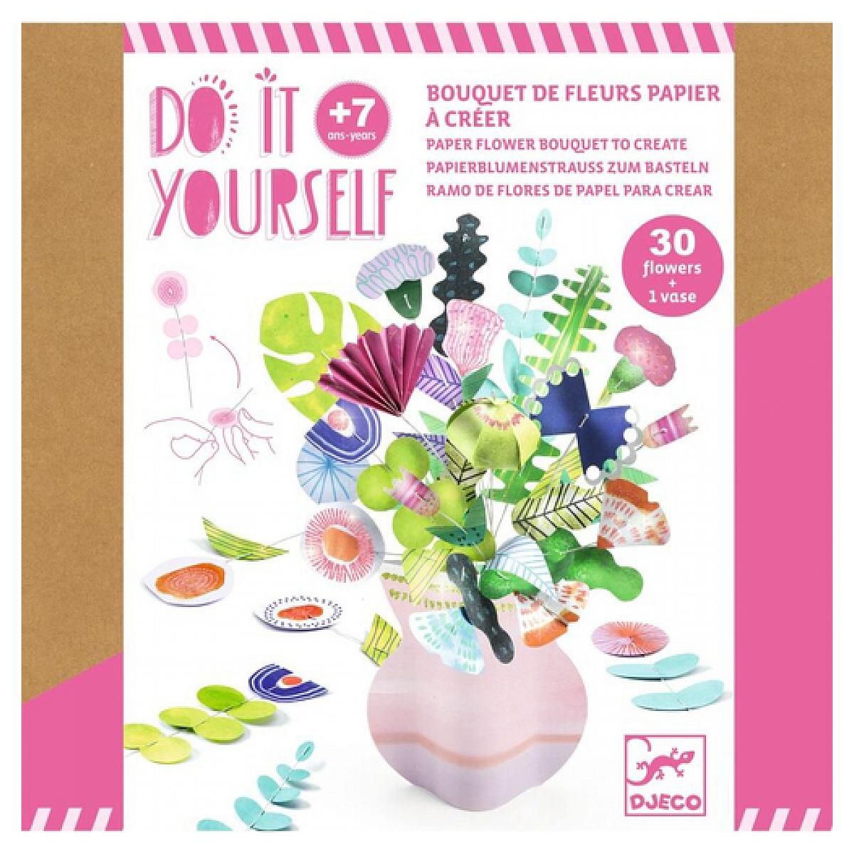 Djeco Delicat bouquet de fleurs papier a creer  Do It Yourself