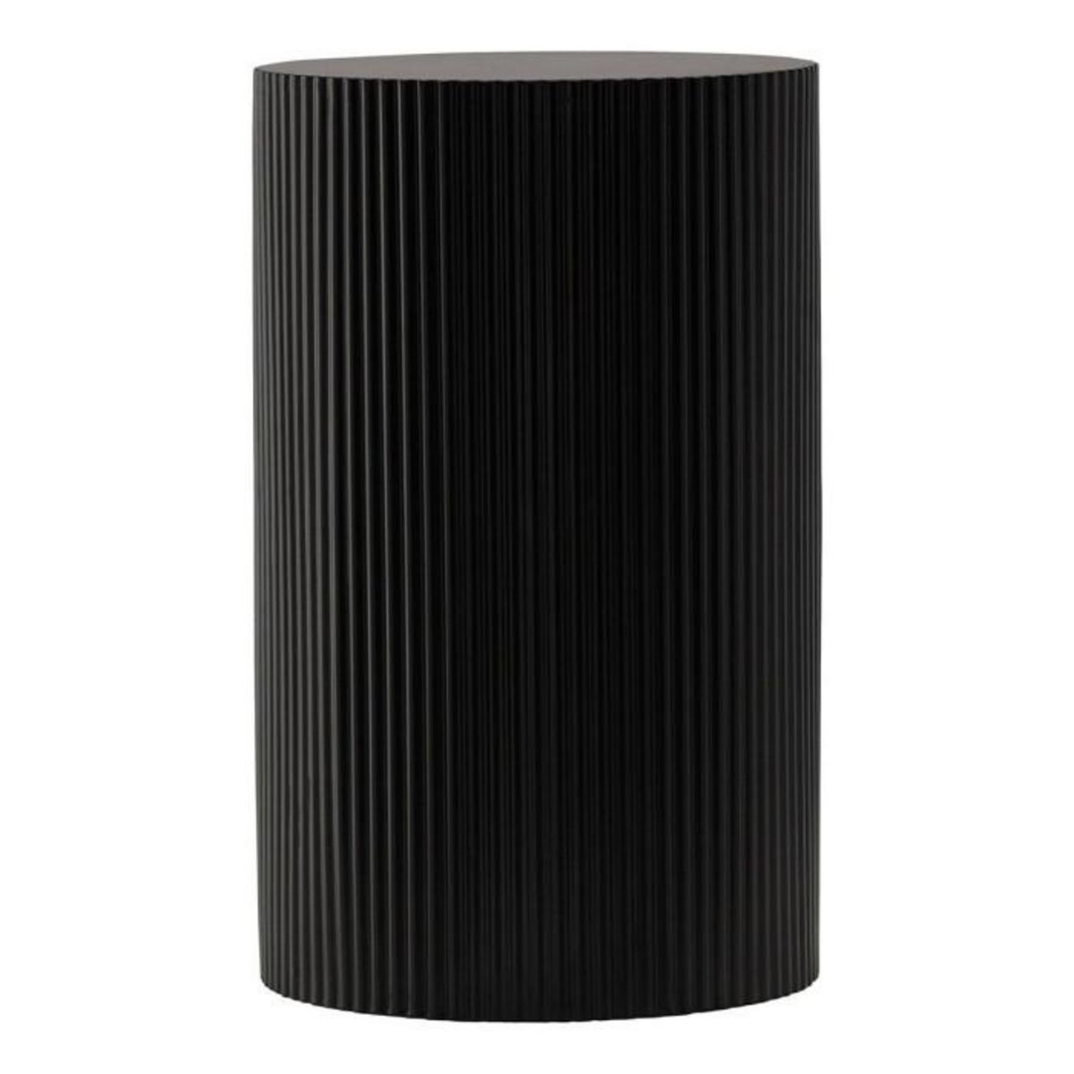 Paris Prix Table d'Appoint Nervurée  Lenox  50cm Noir