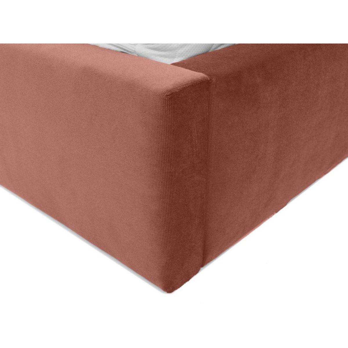 BEST MOBILIER Esmee - lit coffre - 160x200 cm - en velours - sommier inclus