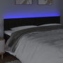 Voir la diapositive 3 : VIDAXL Tete de lit a LED Noir 200x5x78/88 cm Tissu