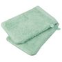 Voir la diapositive 1 : ACTUEL Lot de 2 gants de toilette coton bio organic 540gr/m2