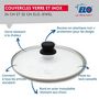 Voir la diapositive 5 : ELO Set de 2 Poêles 28 et 32 cm céramique sans PFAS et 2 couvercles en verre Profi Therm Platinum Elo