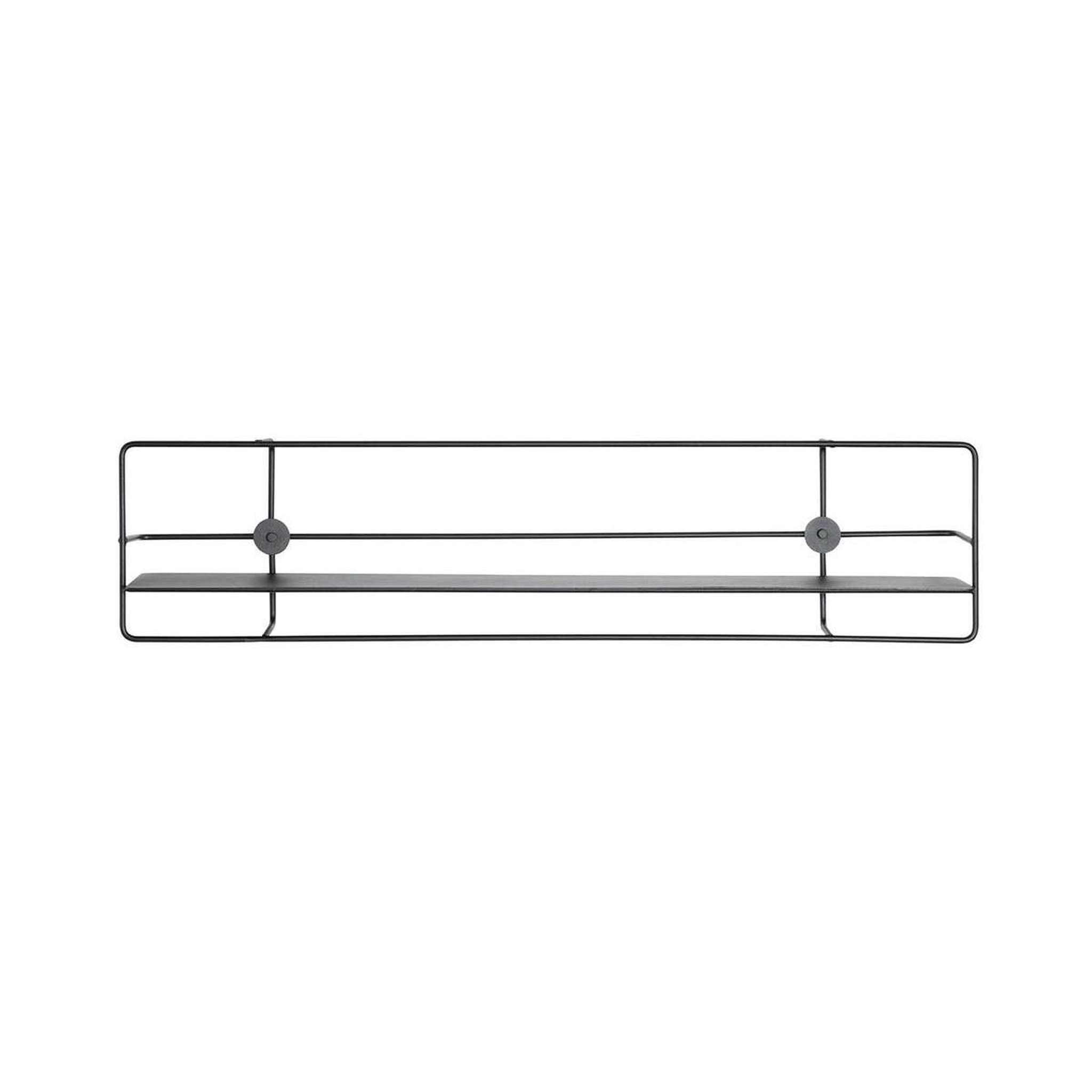 Voir la diapositive 2 : Paris Prix Étagère murale métal  vivalo  90cm noir