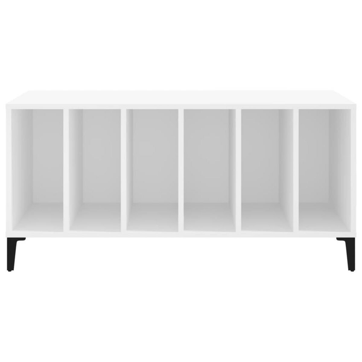 VIDAXL Armoire a disques blanc 100x38x48 cm bois d'ingenierie