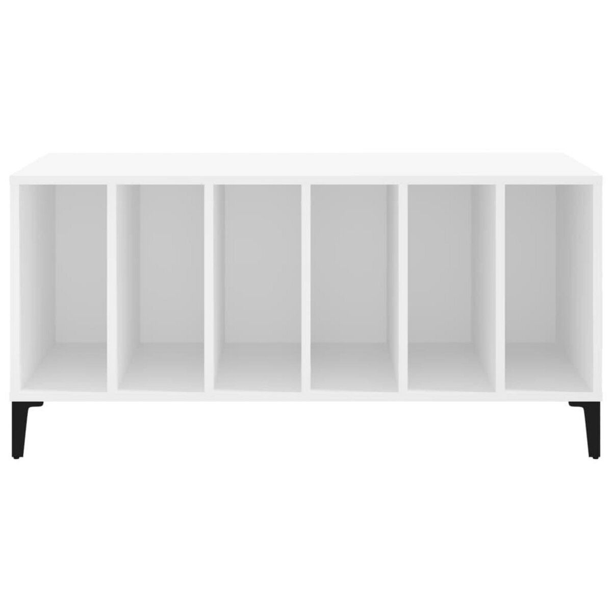 VIDAXL Armoire a disques blanc 100x38x48 cm bois d'ingenierie