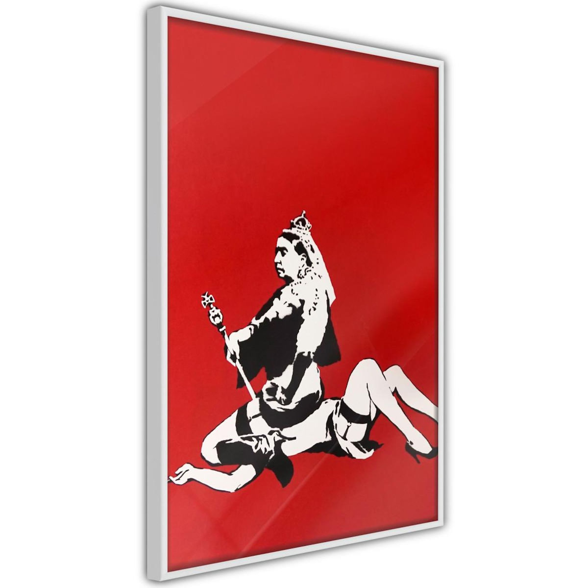 Paris Prix Affiche Murale Encadrée  Banksy Queen Victoria