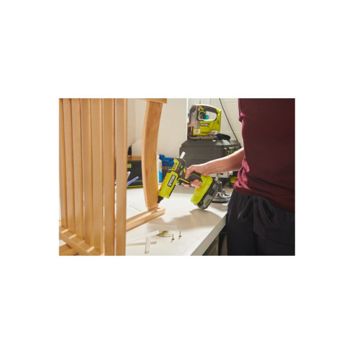 Ryobi Pistolet à colle RYOBI 18V One+ - Sans batterie ni chargeur RGL18-0