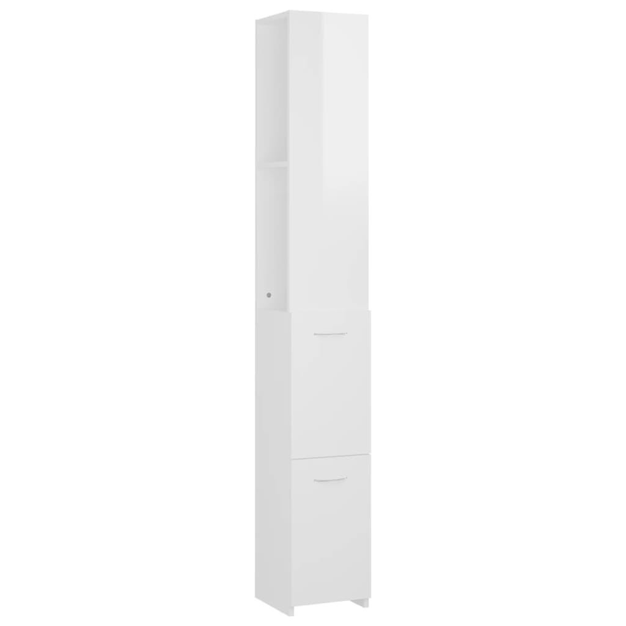 Voir la diapositive 2 : VIDAXL Armoire de bain blanc brillant 25x26,5x170 cm bois d'ingenierie