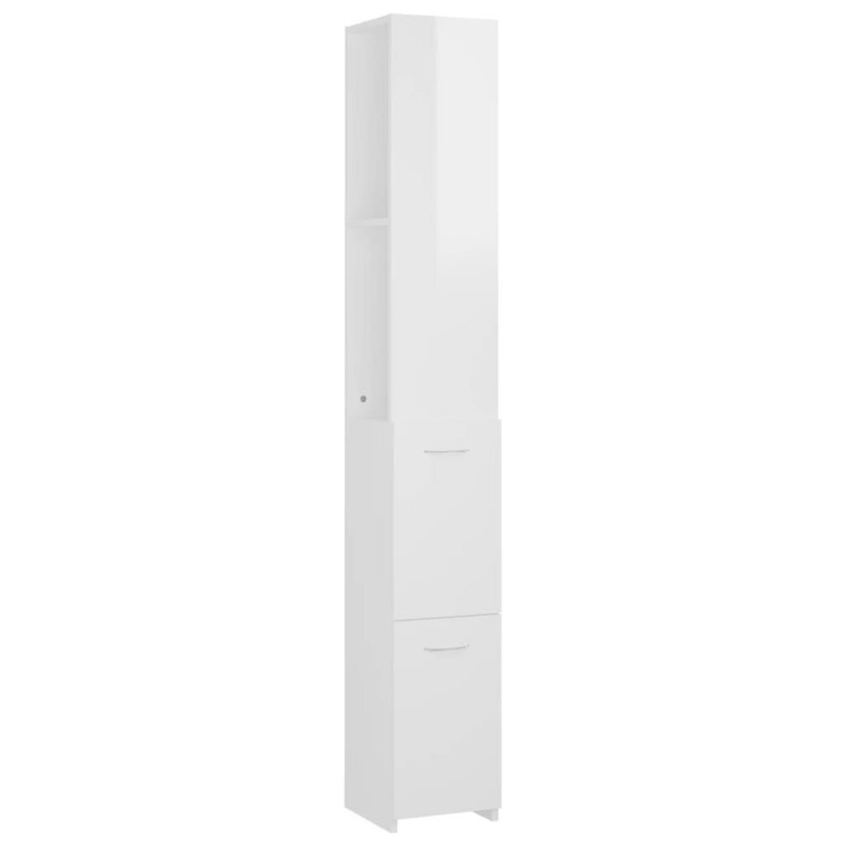 VIDAXL Armoire de bain blanc brillant 25x26,5x170 cm bois d'ingenierie