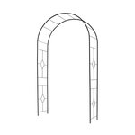 CENTRALE BRICO Arche Basics tube rond 16 Vitrail - 130x40x250 cm - noir