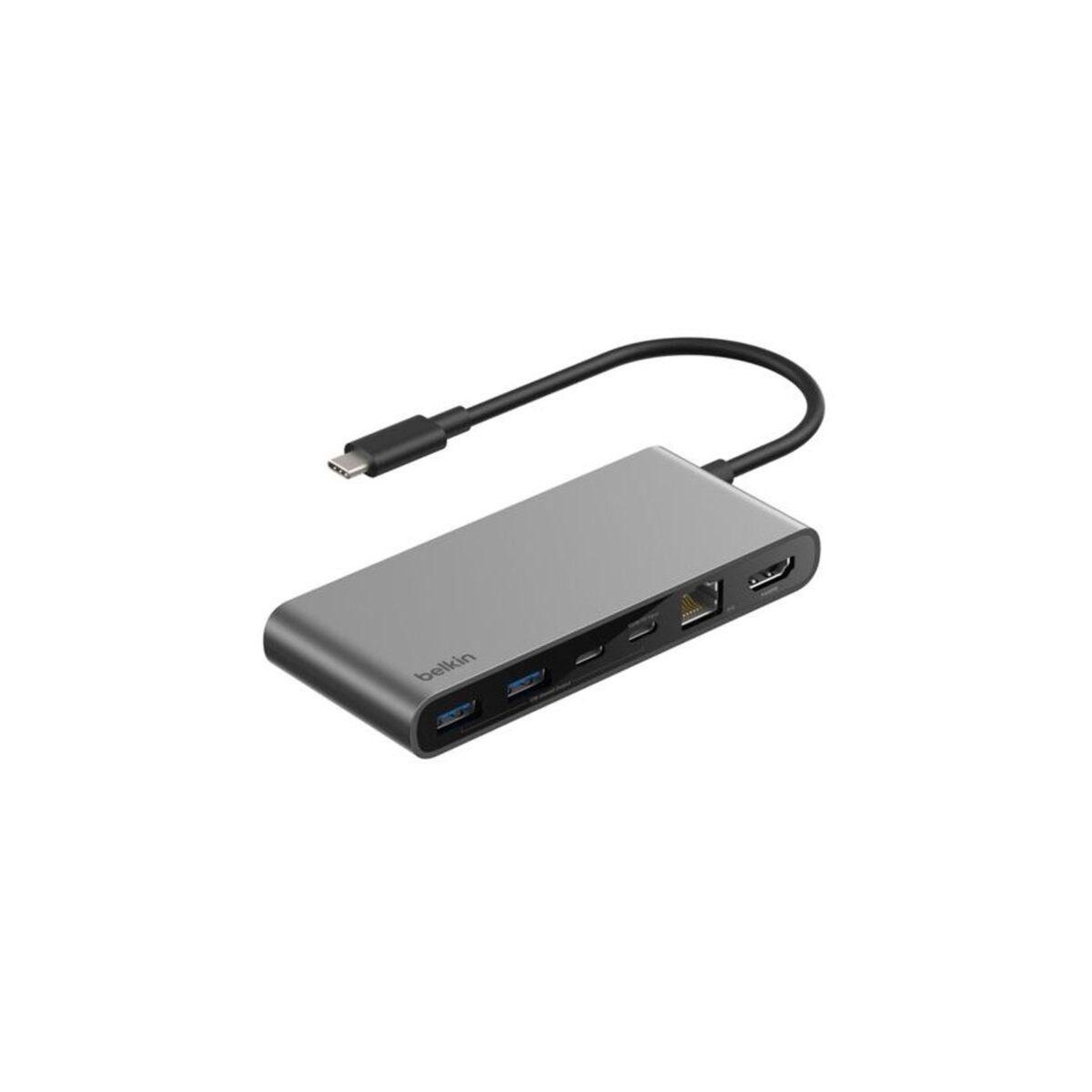 Belkin Hub 8 en 1 multiport gris