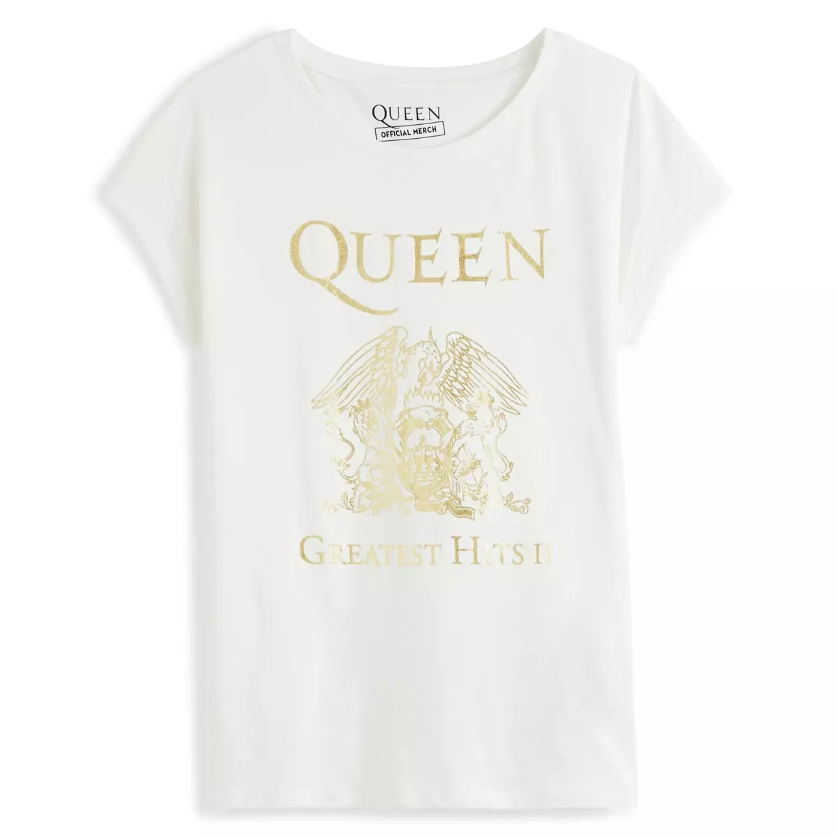 INEXTENSO T-shirt manches courtes blanc femme Queen