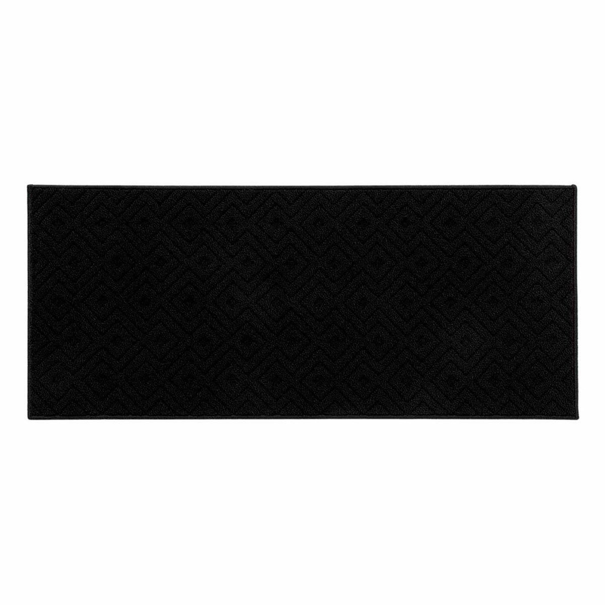 Douceur d'Intérieur Tapis multi-usage tissé  losi  50x120cm noir