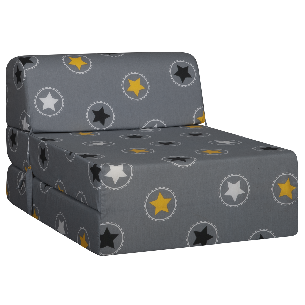 Ops Chauffeuse 1 place imprimée étoiles jaunes