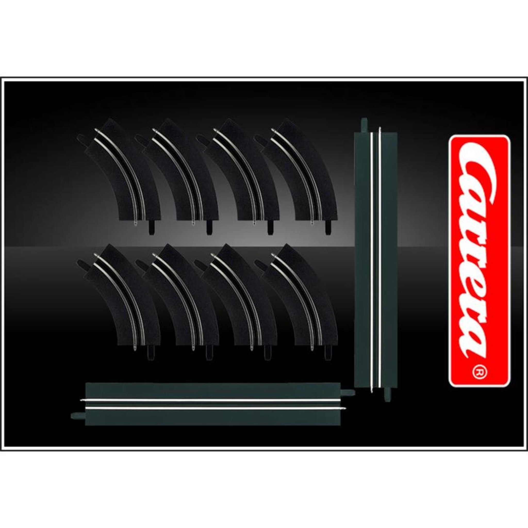 Carrera GO!!! - KIT DE CONFIGURATION POUR VIRAGES À UNE SEULE VOIE / POUR LIGNES DROITES