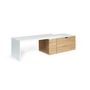 Voir la diapositive 8 : Table basse rotative 360° 1 porte avec rangement