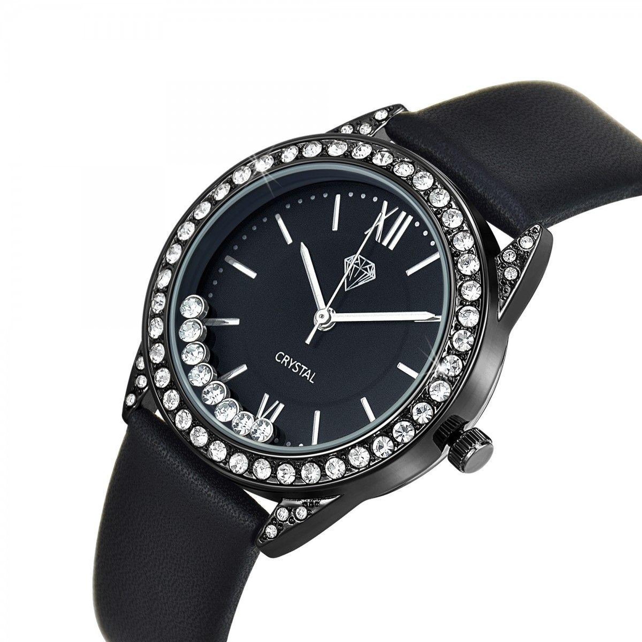 Voir la diapositive 3 : SC CRYSTAL Montre Elly élégante ornée de Cristaux scintillants par SC Crystal