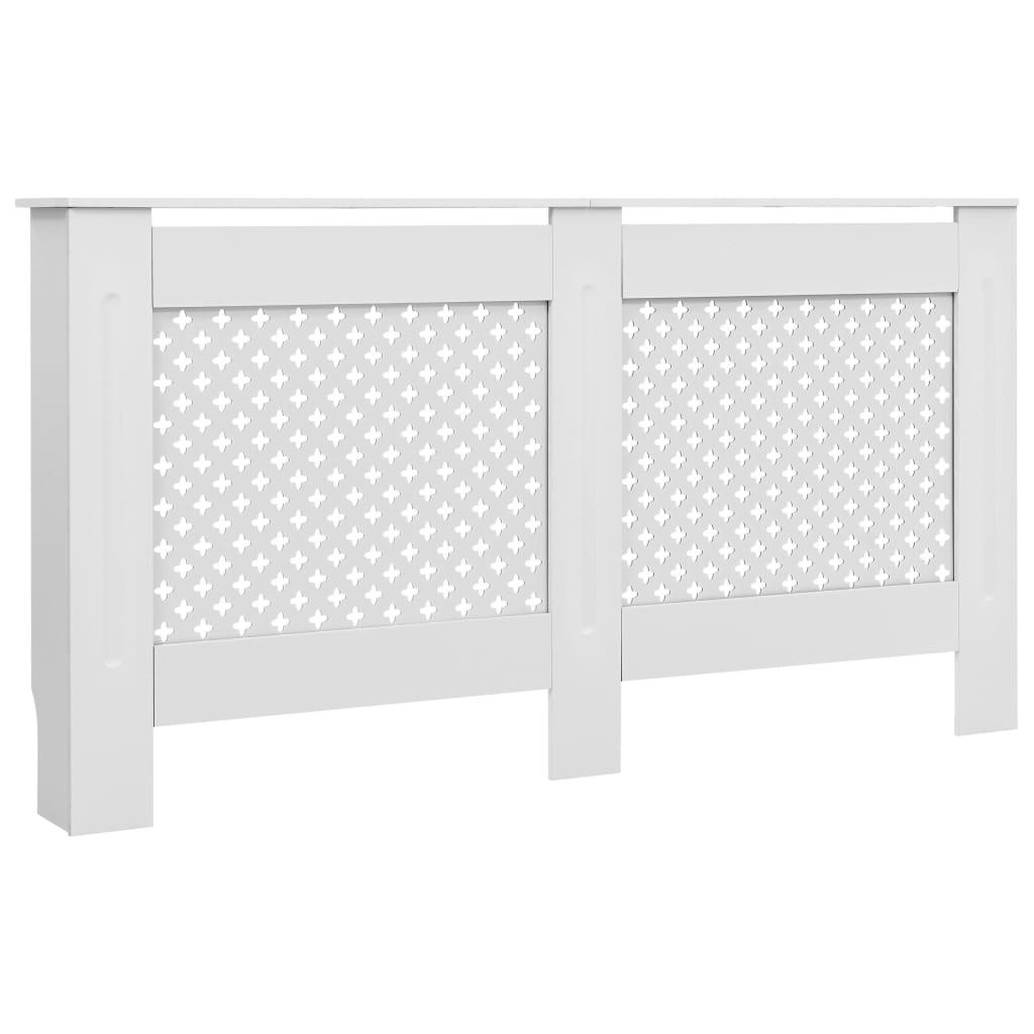Voir la diapositive 3 : VIDAXL Cache-radiateurs 2 pcs Blanc 152x19x81,5 cm MDF