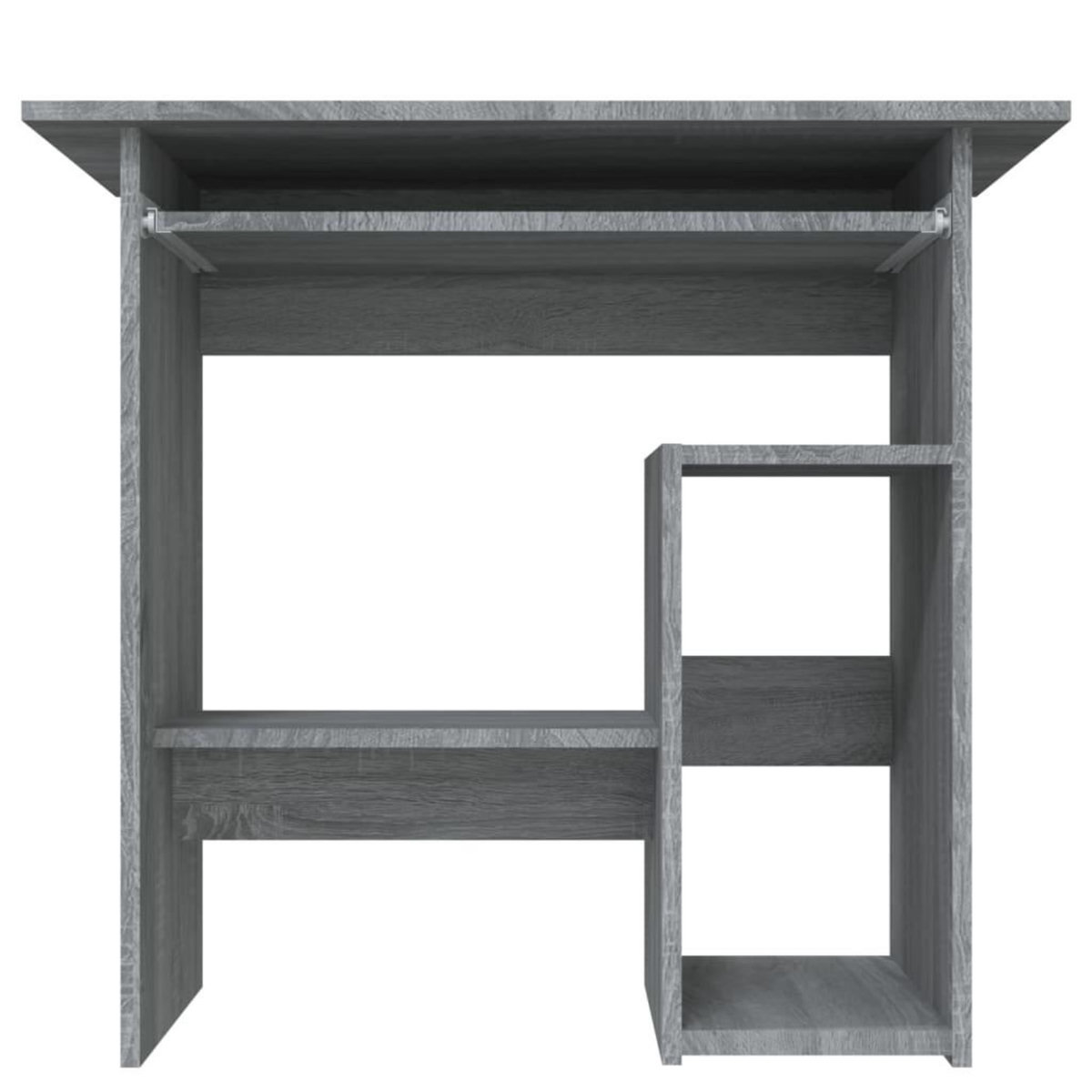 VIDAXL Bureau Sonoma gris 80x45x74 cm Bois d'ingenierie