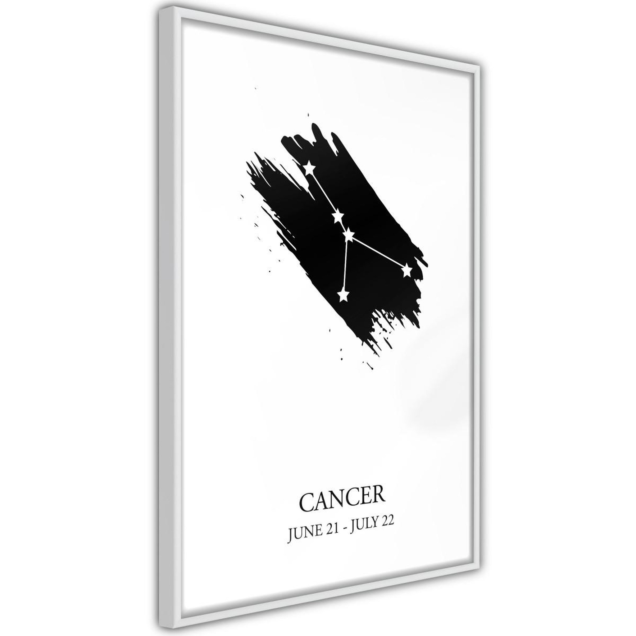 Paris Prix Affiche murale encadrée  zodiac cancer i