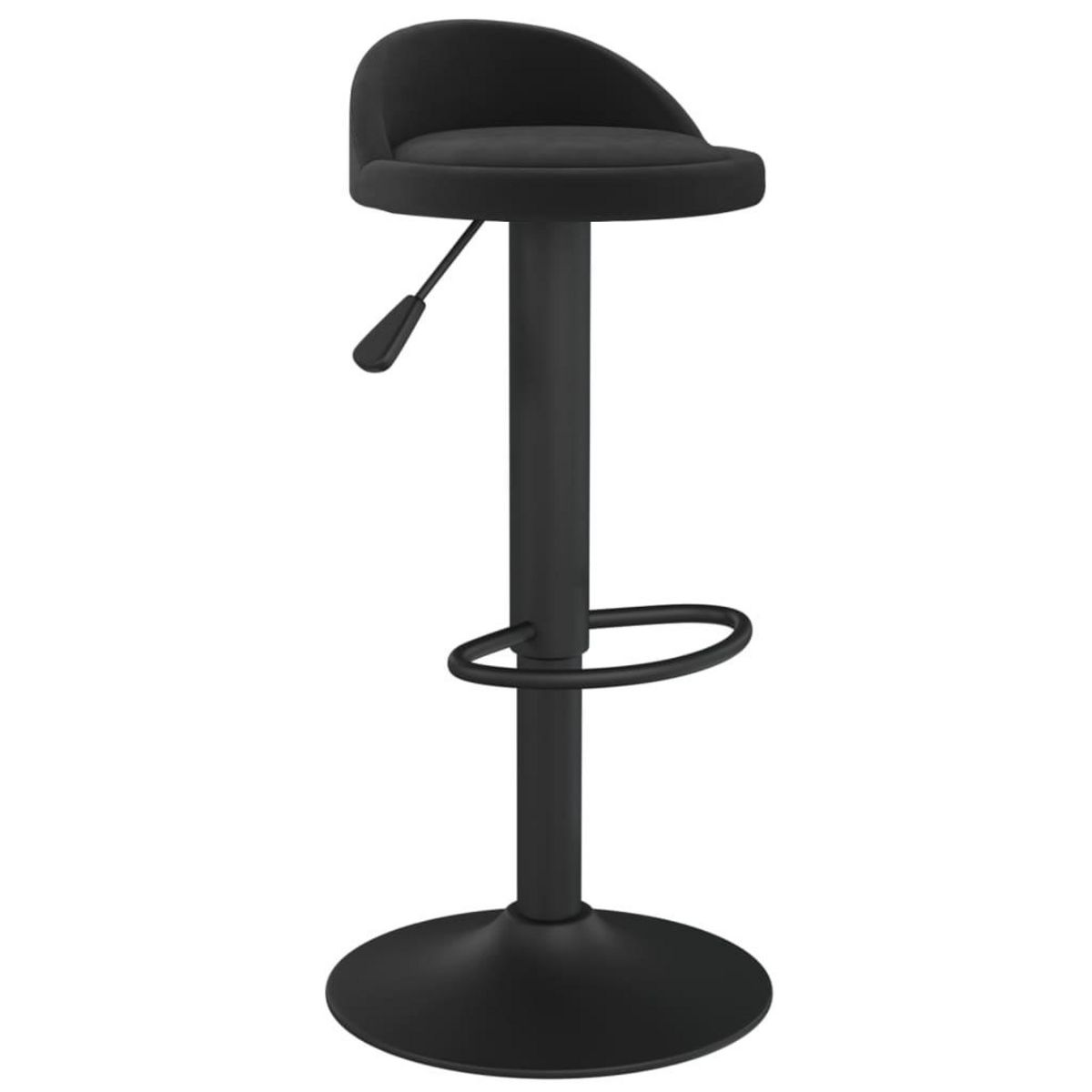 VIDAXL Tabouret de bar Noir Velours