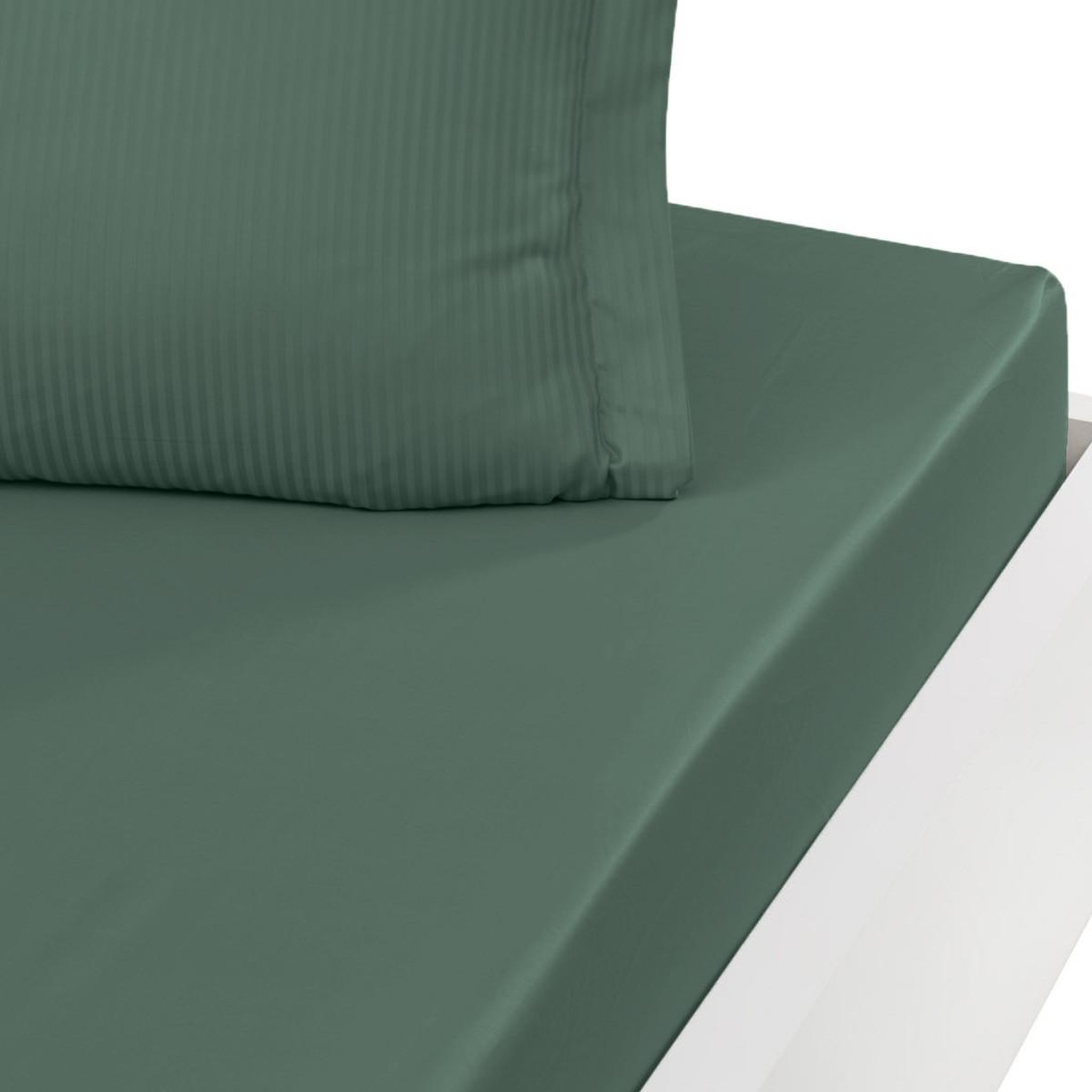 Voir la diapositive 1 : Sensei Maison Drap housse uni satin de coton bonnet 30 cm VERSALUXE