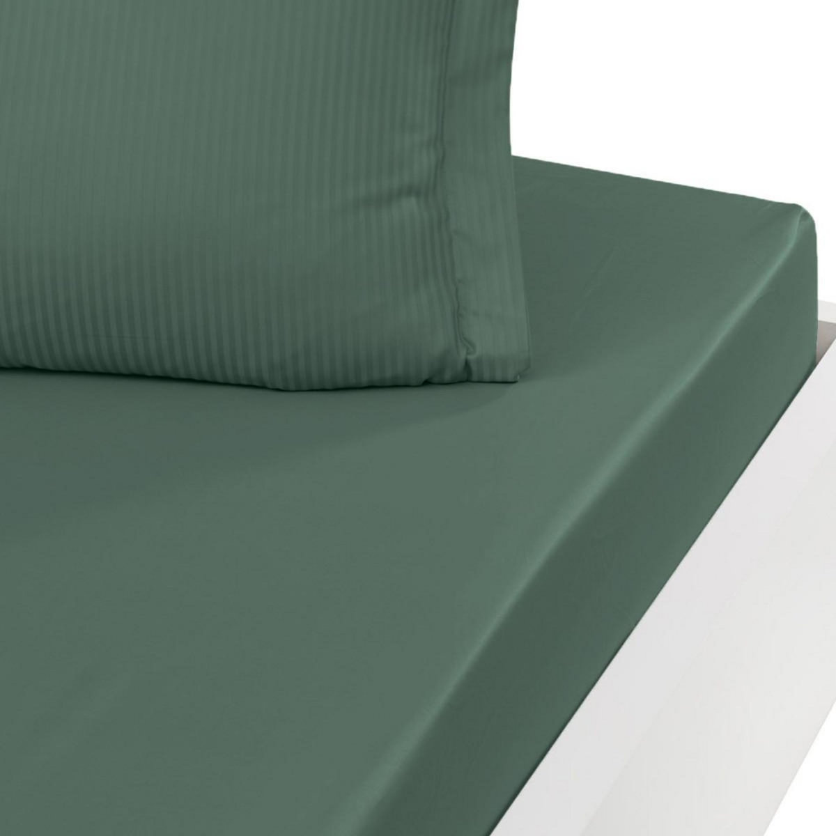 Sensei Maison Drap housse uni satin de coton bonnet 30 cm VERSALUXE