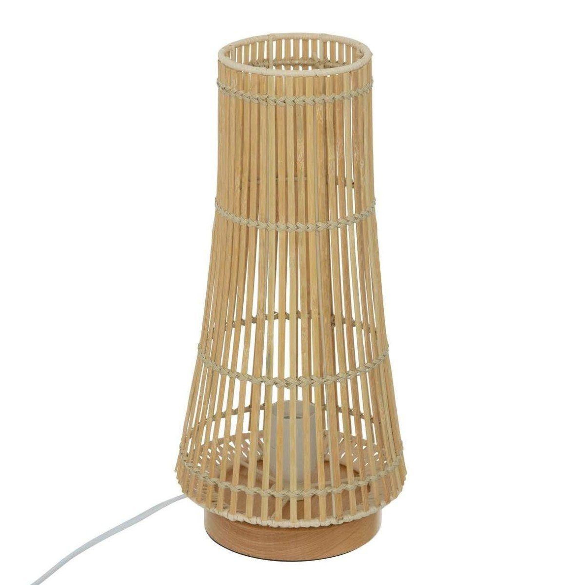 ATMOSPHERA Lampe à poser en bambou  mahé  38cm naturel
