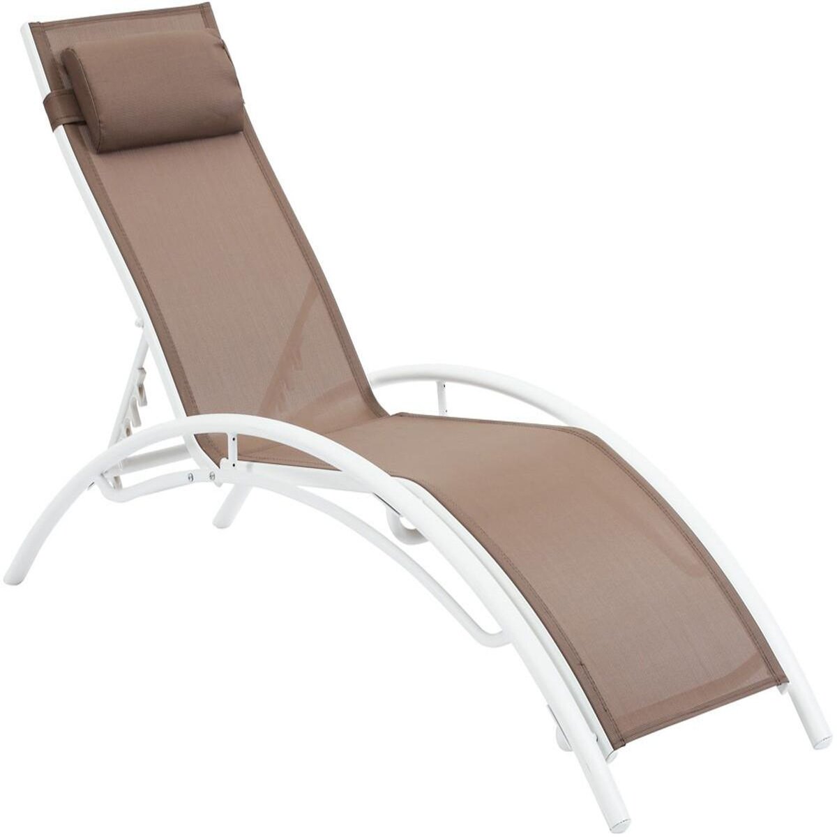 Habitat et Jardin Bain de soleil en aluminium  Beauty  - Phoenix - Taupe - Lot de 2