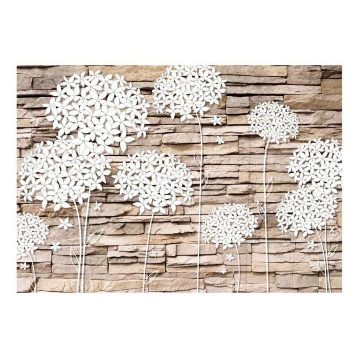 Paris Prix Papier Peint  Flowers on the Stone