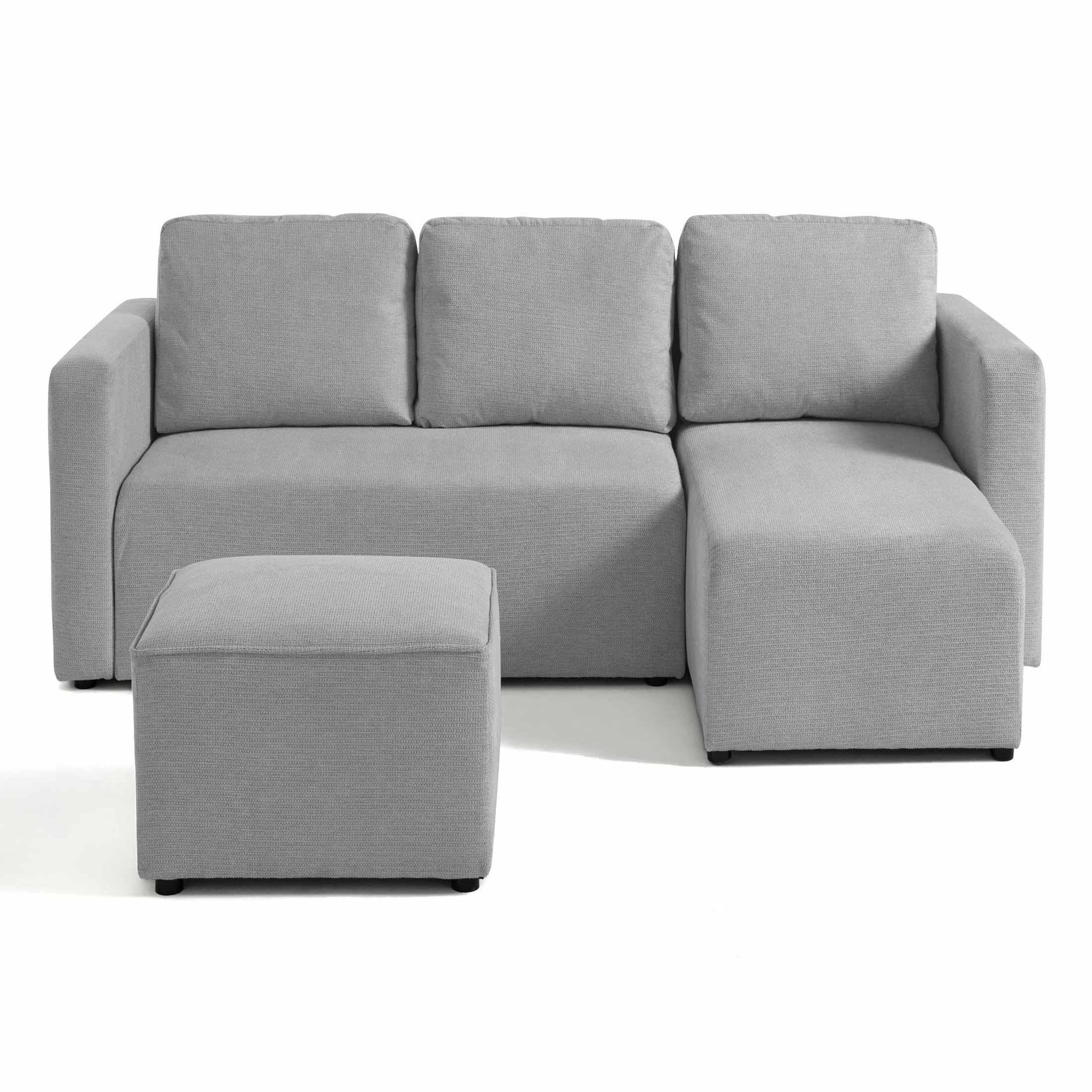 Voir la diapositive 6 : BEST MOBILIER Canopy - pouf - en tissu texturé