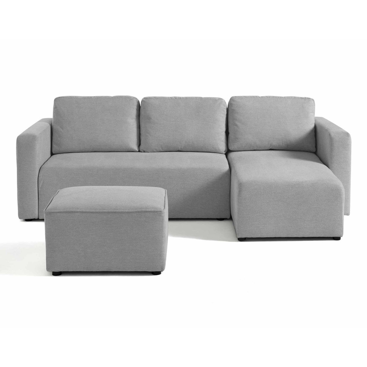 BEST MOBILIER Canopy - pouf - en tissu texturé