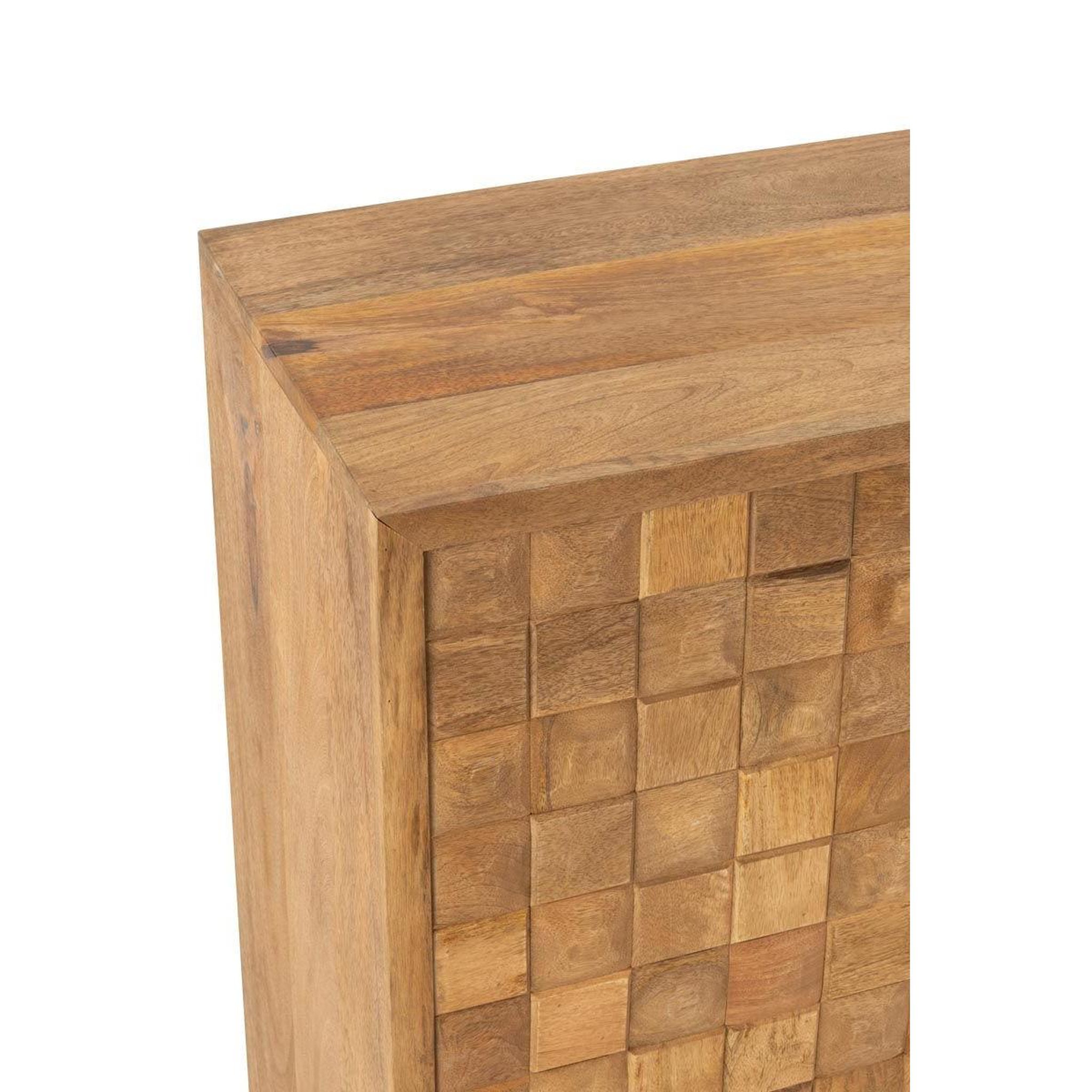 Voir la diapositive 6 : J-LINE Armoire 2 portes sur pied  nino  104cm naturel