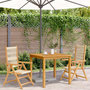 Voir la diapositive 3 : VIDAXL Chaises de jardin lot de 2 beige bois d'acacia et polypropylene