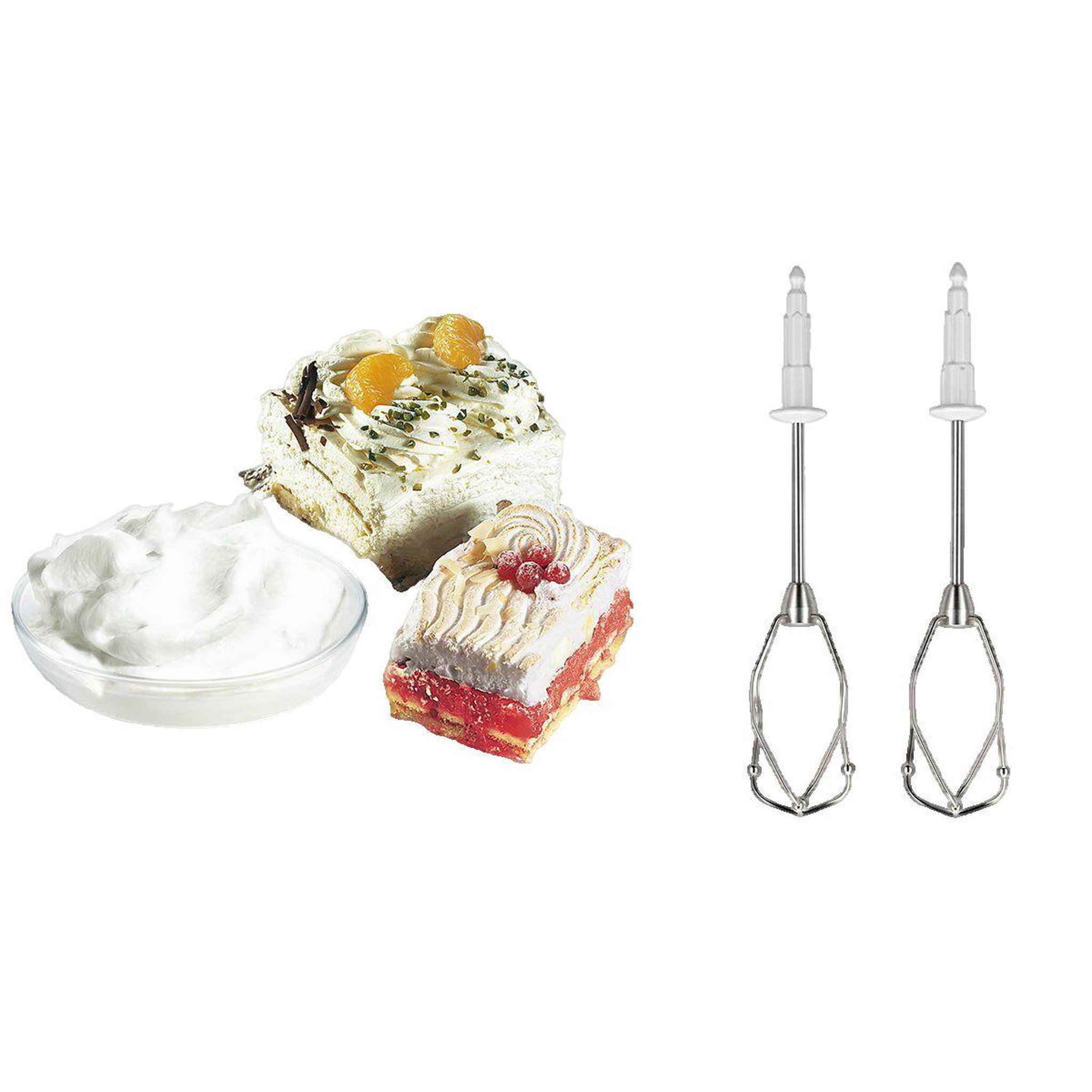 Voir la diapositive 3 : BOSCH Batteur Bosch MFQ4070 blanc et argenté