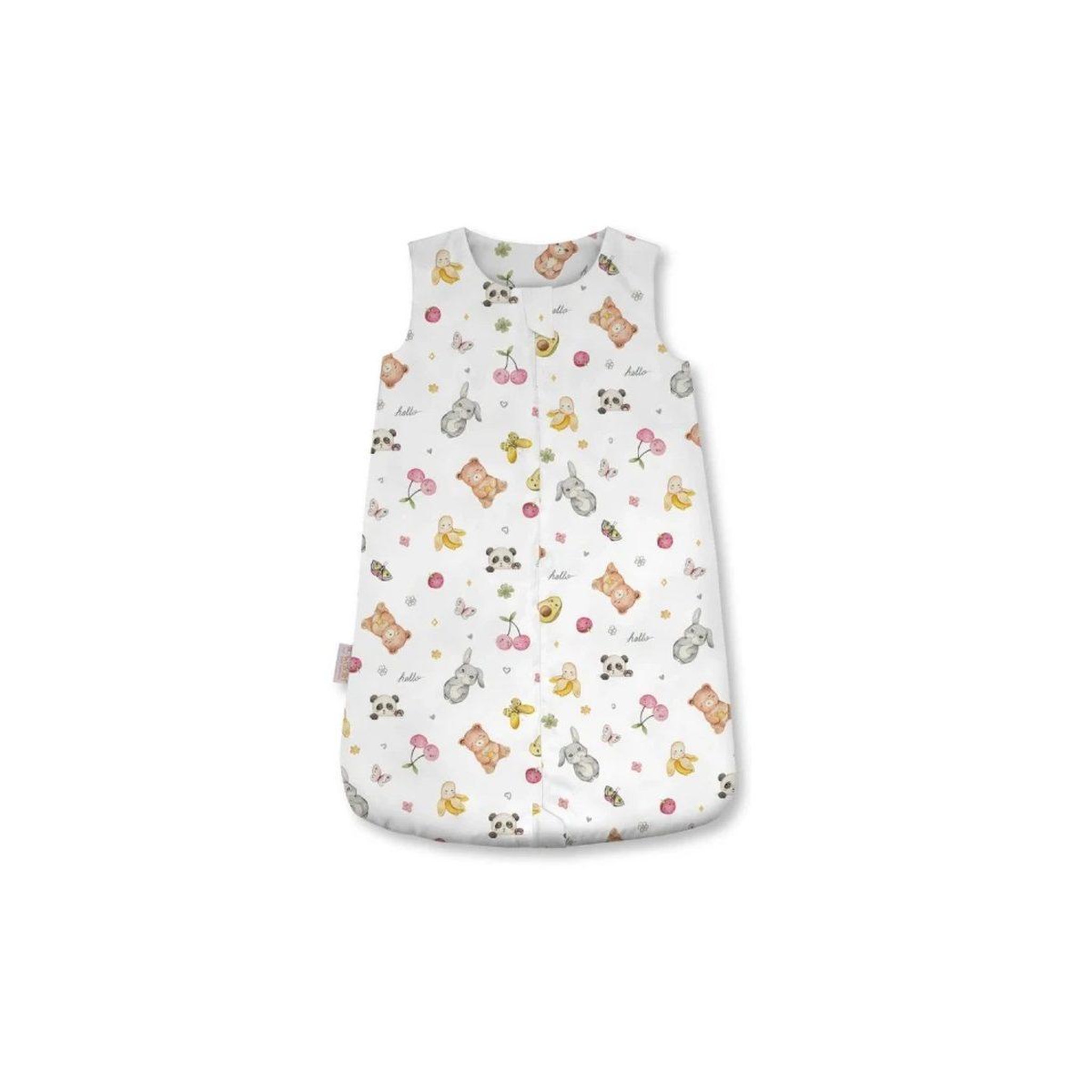 WALDIN Gigoteuse en bambou 40 × 64 cm 2,5 TOG - taille S - motif bonbons, blanc