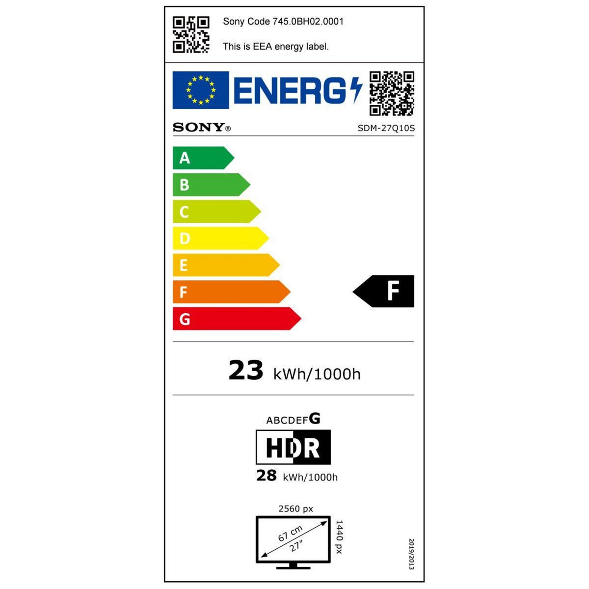 SONY Ecran PC Gamer INZONE M10S 27'' OLED QHD