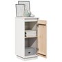 Voir la diapositive 5 : VIDAXL Buffets 2 pcs Blanc 31,5x34x75 cm Bois massif de pin