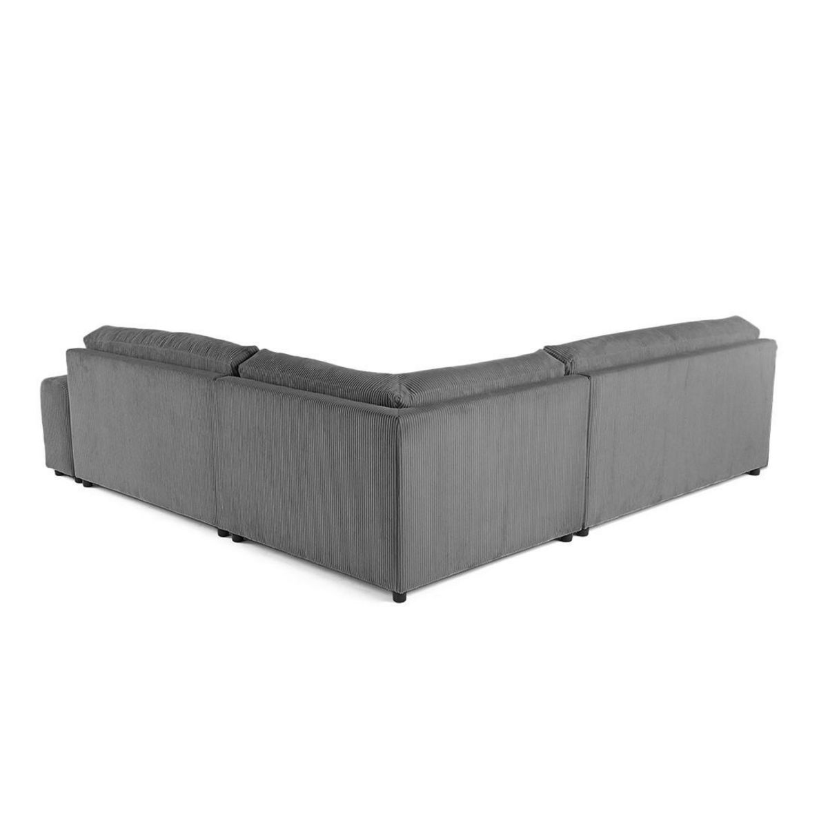 LISA DESIGN Garance - canapé modulable d'angle gauche - 6 places - en velours côtelé