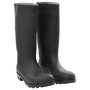Voir la diapositive 1 : VIDAXL Bottes de pluie noir taille 44 PVC