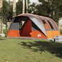 Voir la diapositive 3 : VIDAXL Tente de camping tunnel 5 personnes gris et orange impermeable